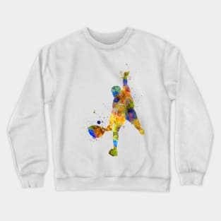 Watercolor paddle player Crewneck Sweatshirt